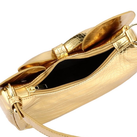 NWT Minnie Mouse Gold Metallic Handbag - Picture 5 of 5